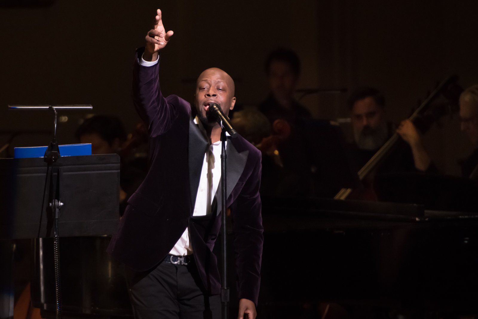 Wyclef Jean performs with SLSO